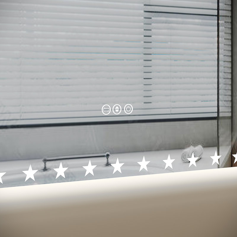 Miroir de salle de bain sans cadre, 36 po x 55 po