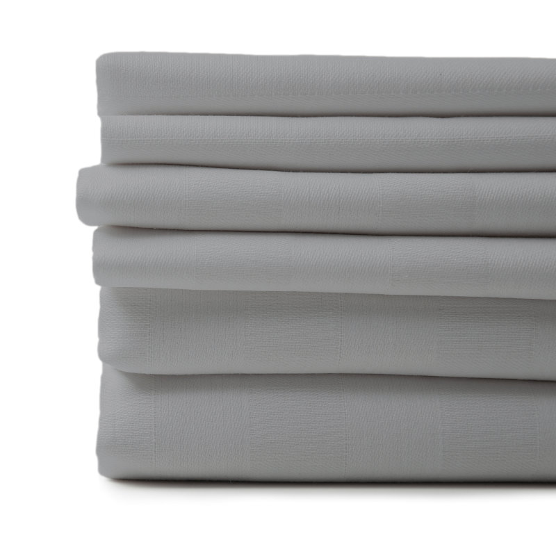 Ensemble de draps en micro-fibre, Argent, Simple