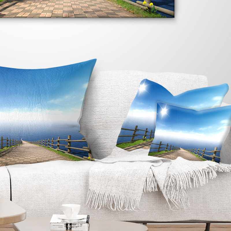 Coussin lombaire en mer à la toile seascape