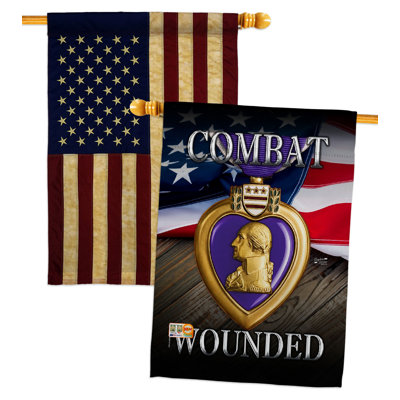 Double Sided 40'' H x 28'' W Polyester House Flag