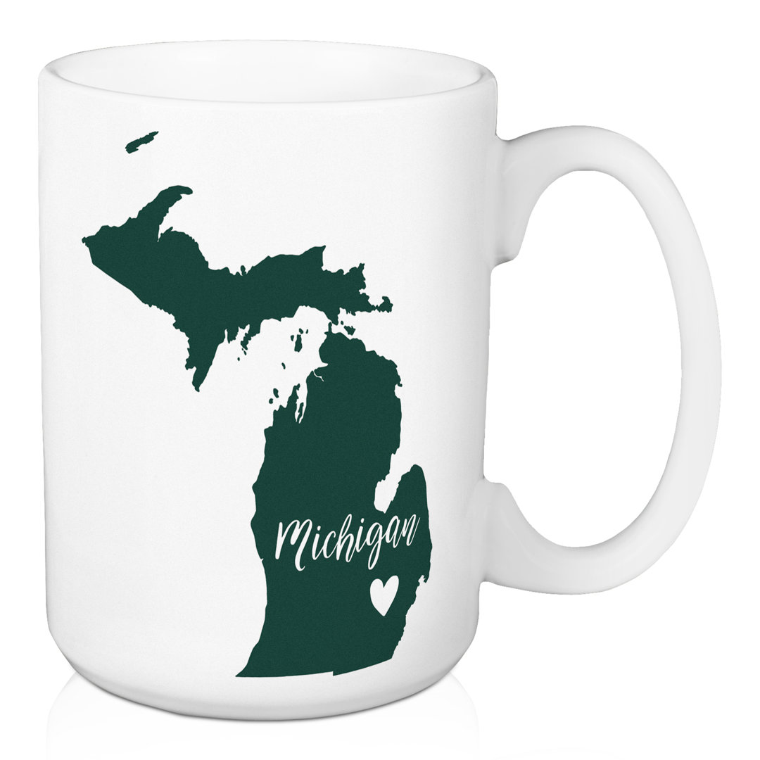 Fort Washington Michigan State Pride Ann Arbor Love Coffee Mug Ebern Designs 