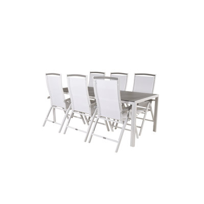 Alanah 6 - Person Patio Dining Set with Rectangular Table