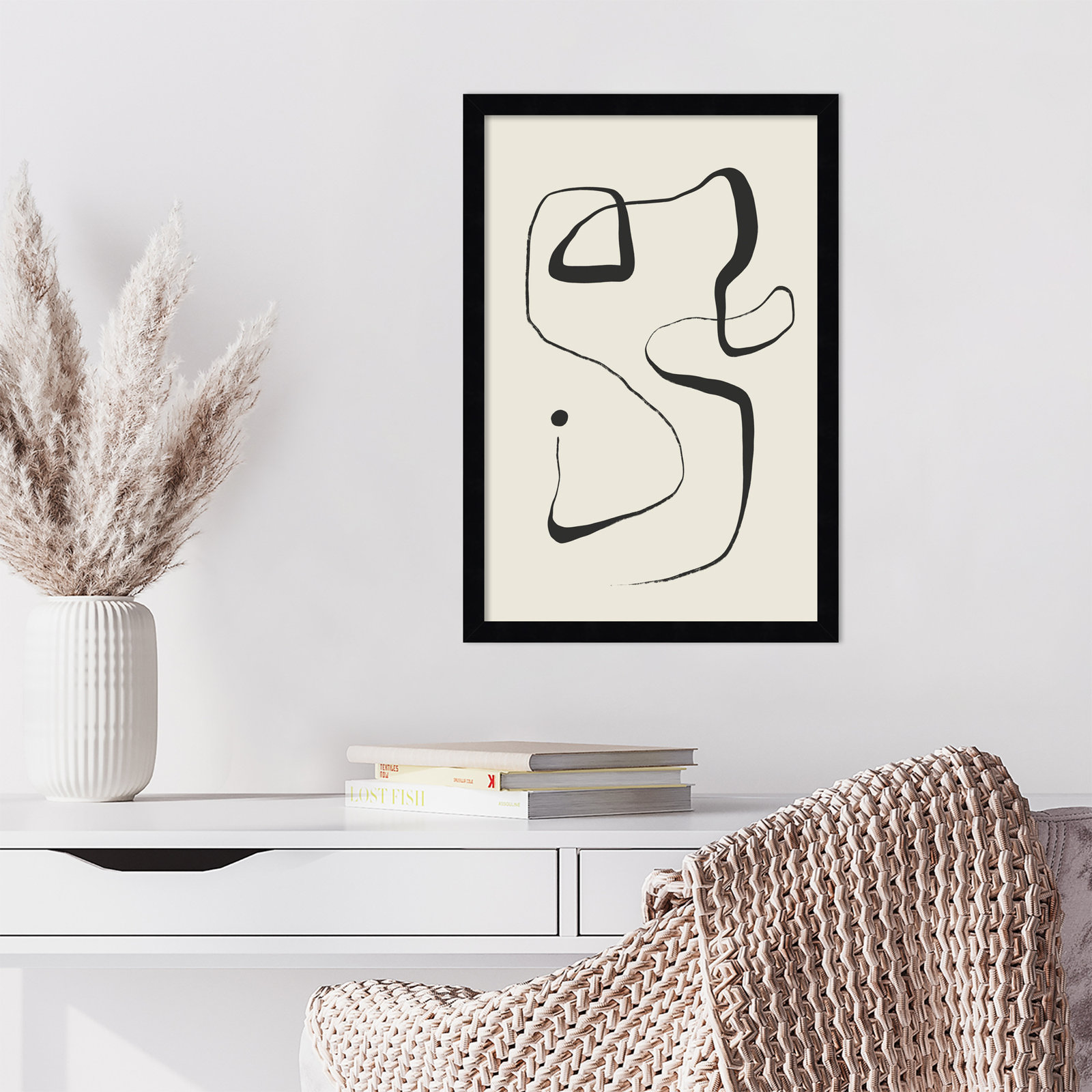 Galya "The Point" Print by Treechild, Black, 21" H x 15" W