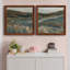 «Copper Dusk I», ensemble de 2 peintures sur toile encadrées-663921979-663921990
