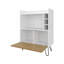 Bar avec porte rabattable et rangement pour bouteilles de vin
