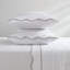 Ensemble de draps en coton 4 pièces avec broderie festonnée, tissage en satin 300TC pour plus de douceur et de confort-130776416-130776417