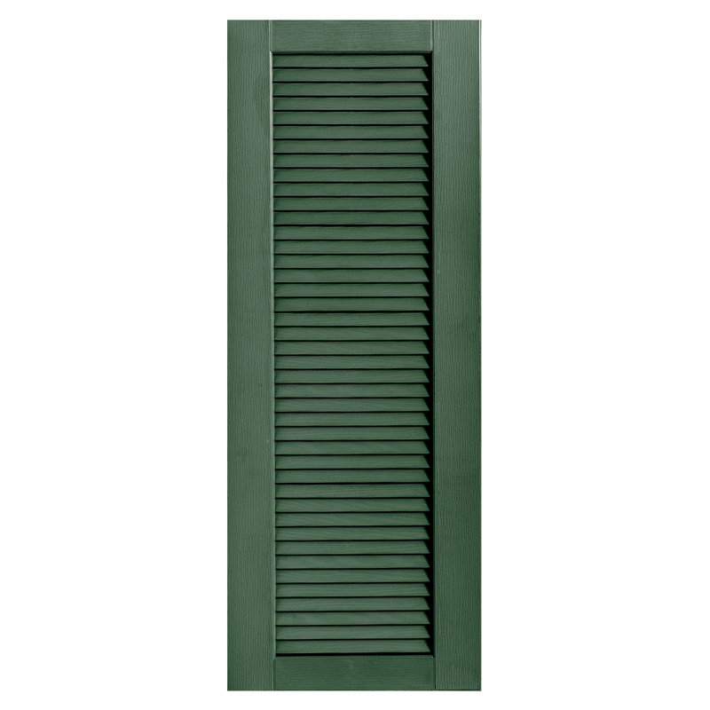 Paire de volets à persiennes droites, 41 po, vert, 18 po