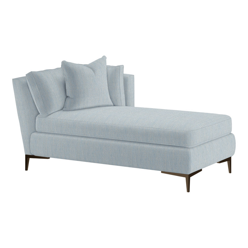 Aiden Chaise Lounge, Antique Bronze, Right Hand Facing, Hanover Twilight (Performance fabric) 1354-94