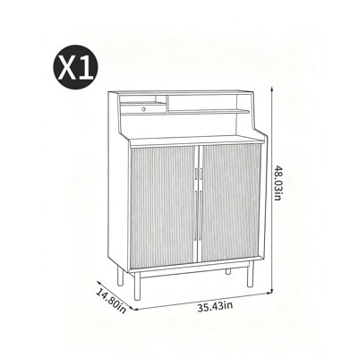 Armoire à chaussures rétro de style européen pour un usage domestique