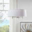 Lustre tambour 5 lumières blanc