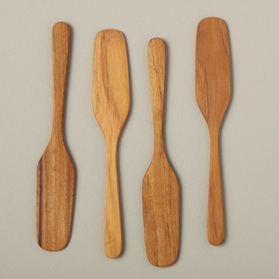 Teak Butter Knives, Set of 4