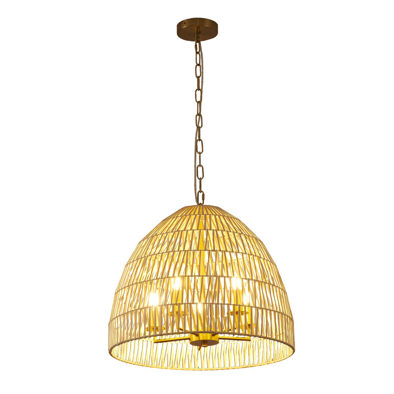 Luminaire suspendu tissé à 5 lumières Faline