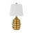24.5" Resin Honeycomb Table Lamp With Shade-69493745
