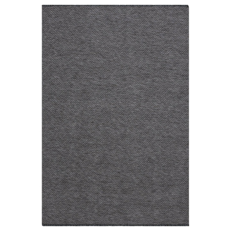 Tapis moderne à carreaux antidérapant lavable, Rectangle 9 pi x 12 pi