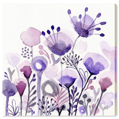 " Purple Floral Forest "