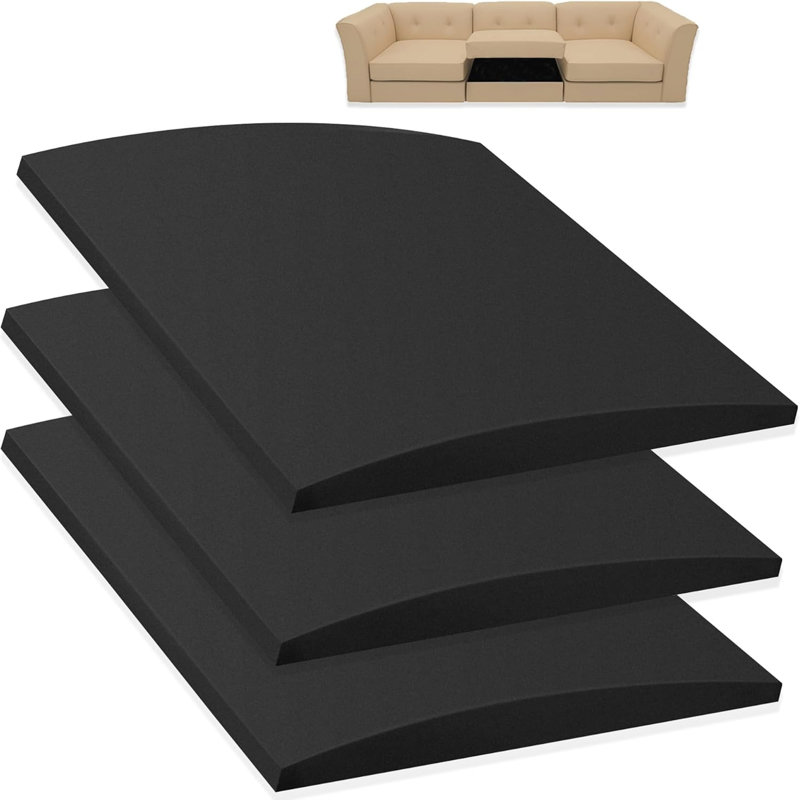 Couch Cushion Support For Sagging Seat 20X20X2 Inches Couch Supports For Sagging Cushions, High Density Foam Sofa Cushion Support Dark Grey Set Of 3