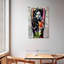 Portrait de femme grunge sur toile, ensemble de 3 pièces-1951568963