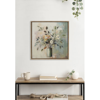 Stunning Flower Bouquet Framed Canvas Wall Art