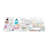 25 Pcs Clear Plastic Drawer Organizers Set