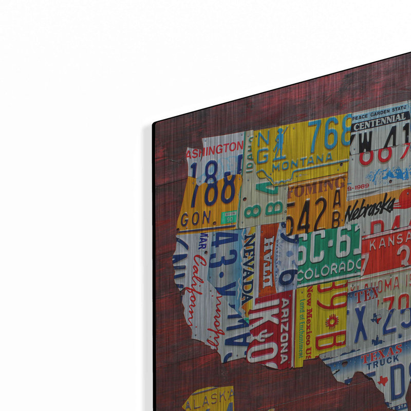 "USA Map Edition 15" par Design Turnpike, H 12 po x l 16 po