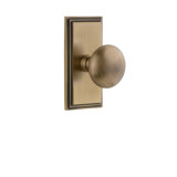 Grandeur Carré Plate Single Dummy with Fifth Avenue Door Knob