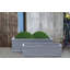 Large Window Box Planter, Frostproof Outdoor Plant Pot, Vintage Style Ribbed Windowsill Planter, Narrow Garden Planter with Drainage Holes-455357107-455357109