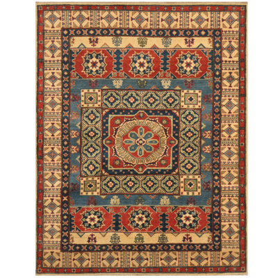 Lugene One-of-a-Kind 5'2" X 6'7" Wool Area Rug in Blue