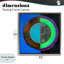 Cadre flottant Nocturnal Circle Symmetry, design par Matthew Finger-813694270-813694267