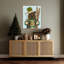 «Bear in Christmas Sweater» par Fab Funky, impression sur toile encadrée
