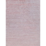 Plush Viscose/ Wool Area Rug in Pink