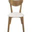 Chaises de salle à manger de style Mid-Century brun clair et châtaignier (2 pièces) - Élégantes et coussinées (2)
