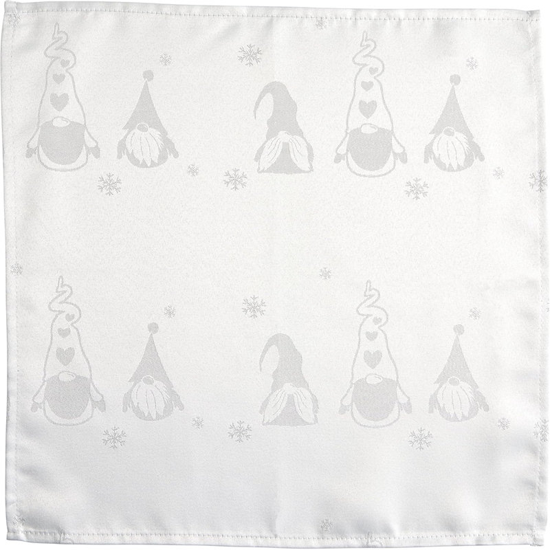 Alycee Polyester Square Napkin, White