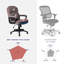 Chaise de bureau ergonomique rembourrée bleu-2031951189
