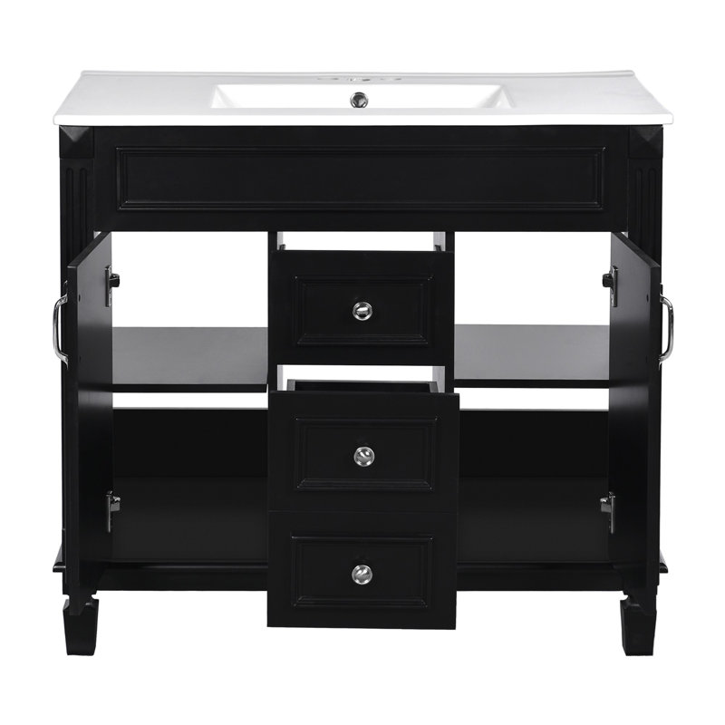 Meuble-lavabo moderne 36 "avec lavabo supérieur