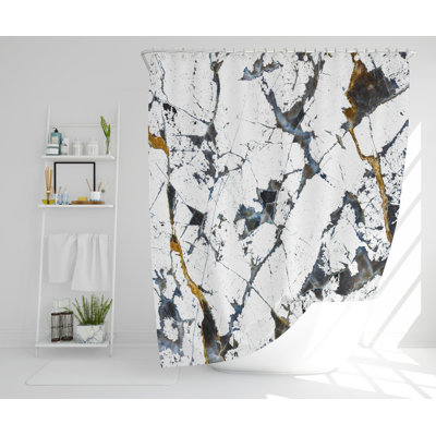 Glynda Polyester Shower Curtain