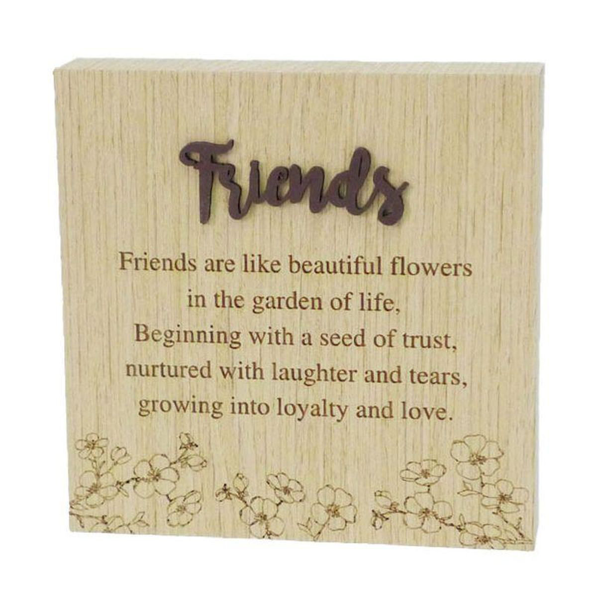 Trinx Friends With Saying Block Sign - Wayfair Canada
