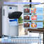 Machine à glaçons commerciale, 480 lb / 24 heures avec bac de rangement de 360 lb, machine à glaçons autoportante en acier inoxydable avec fabrication de glaçons rapide de 8 à 15 minutes et autonettoyante pour les restaurants, les bars et les cafés