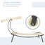 Chaise longue double 67 po avec coussins Wade-535799450