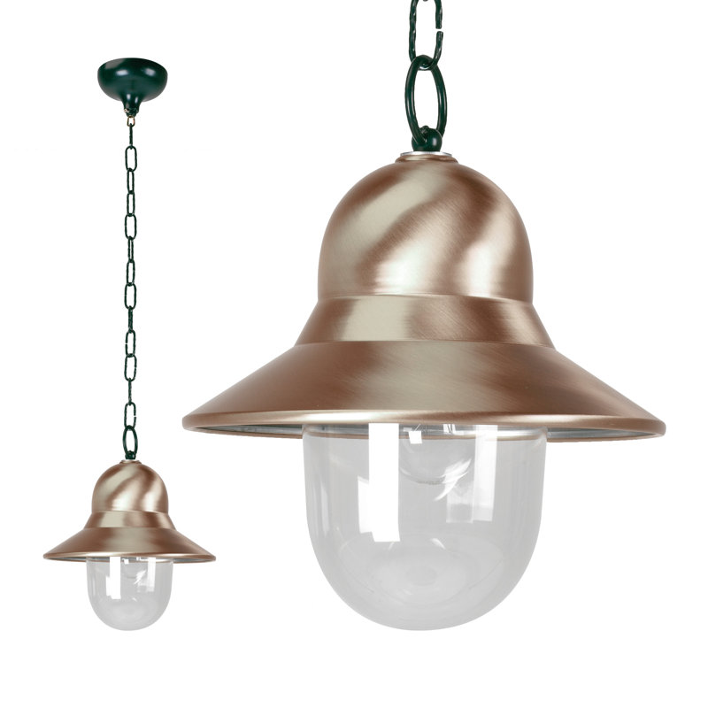 1 - Light Aluminium/Copper Dome Pendant