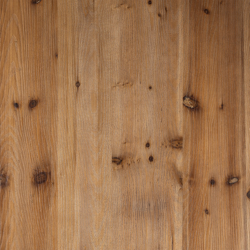 Wood Top Dining Table with Wood Base
