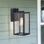 Lanterne murale d'extérieur 1 lumière noire matte-51138985-51138986