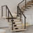 36" Level Drilled Cable Railing Post For Deck Railing