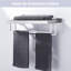 Porte-serviettes mural carré de 50,8 cm (20 po) en acier inoxydable brossé nickel-135387311-135387315