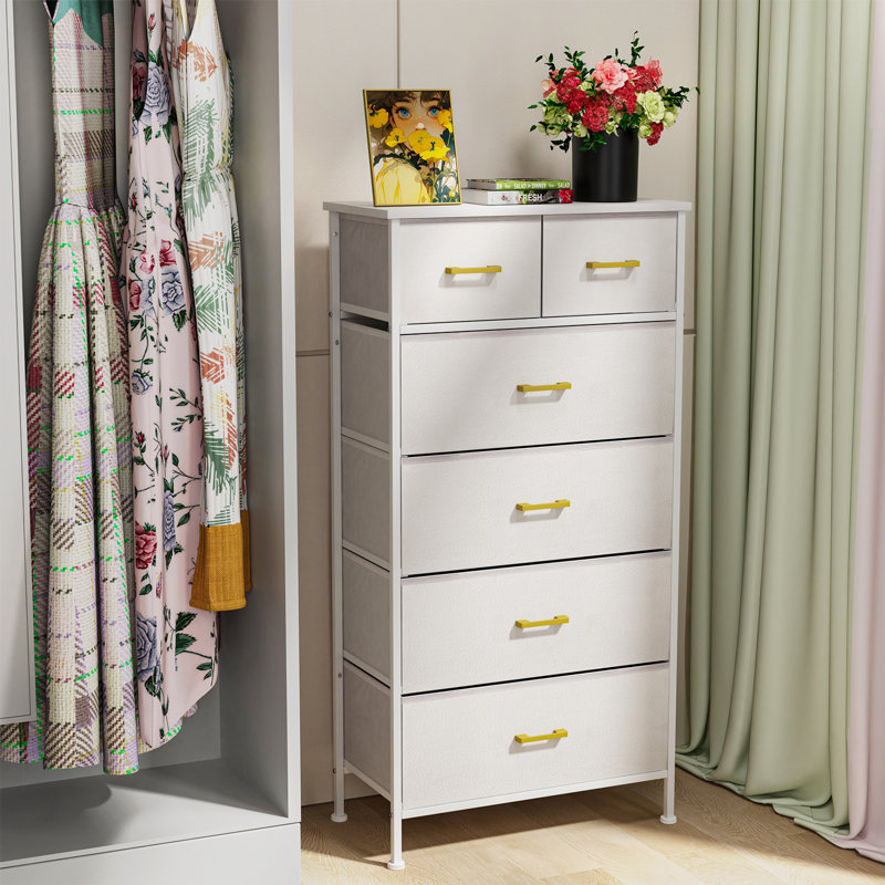 Commode 6 tiroirs pour commode de rangement dans la chambre à coucher
