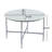 Rivet Modern Industrial Sintered Stone Dining Table with Forged Metal Base-678775256