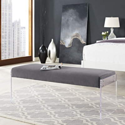 Banc en velours Roam par Modway