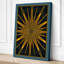 Golden Starburst Geometric - Wrapped Canvas-1895949047-1895949033