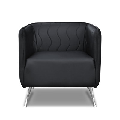 Molena Faux Leather Barrel Chair