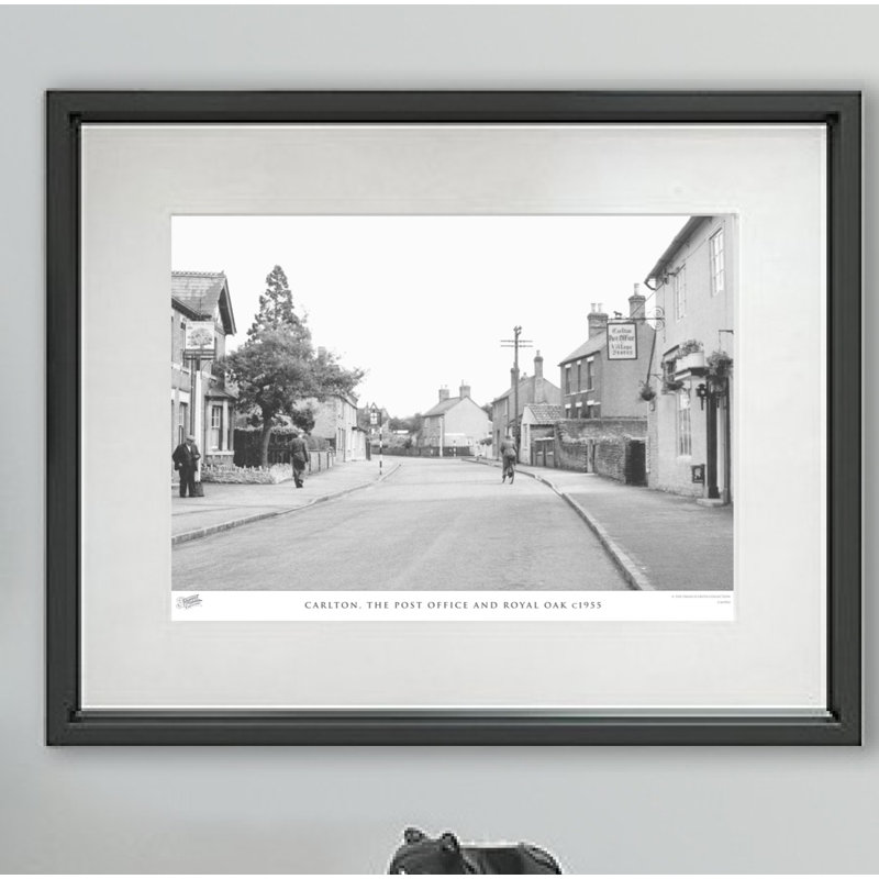 Carlton, The Post Office And Royal Oak C1955 - Single Picture Frame Print, 60cm H X 80cm W x 2cm D