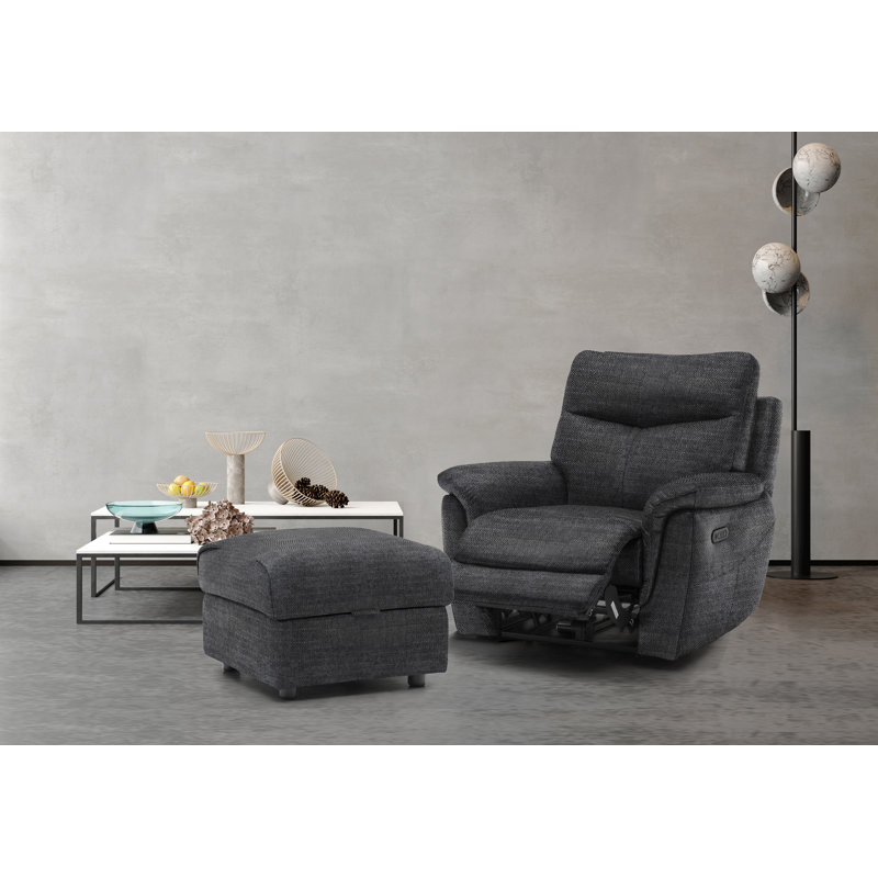 Holland Storage Footstool, Black